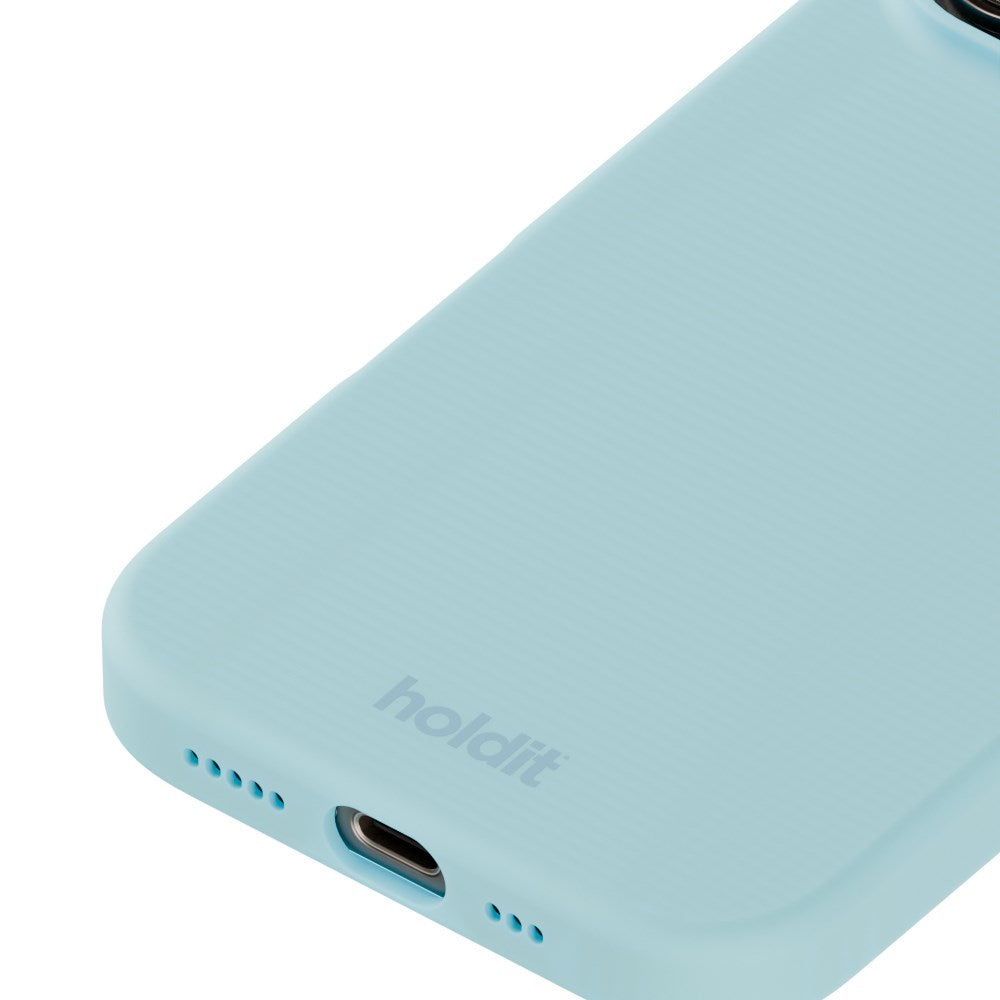 Holdit iPhone 16 Pro Soft Touch Silikon Deksel - Mineral Blue