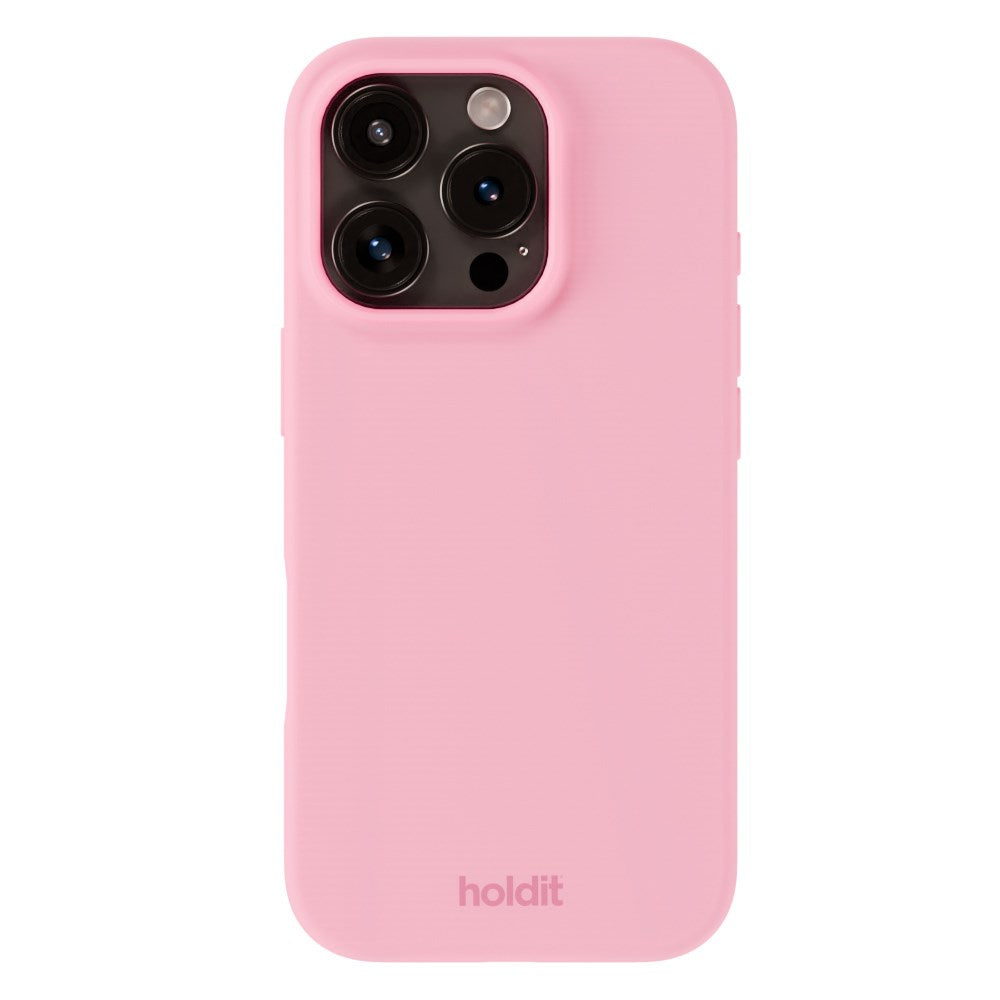 Holdit iPhone 16 Pro Max Soft Touch Silikon Deksel - Pink