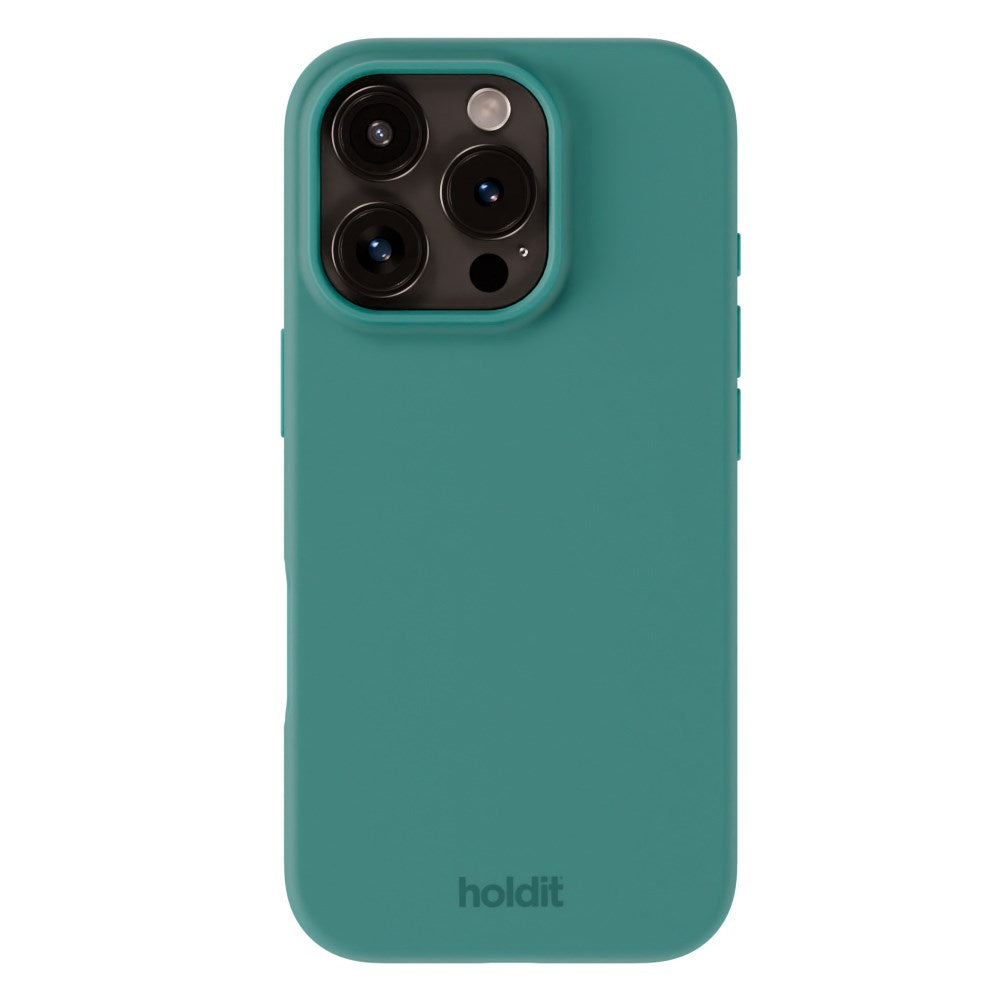 Holdit iPhone 16 Pro Max Soft Touch Silikon Deksel - Moss Green