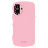 Holdit iPhone 16 Wavy Deksel - Pink