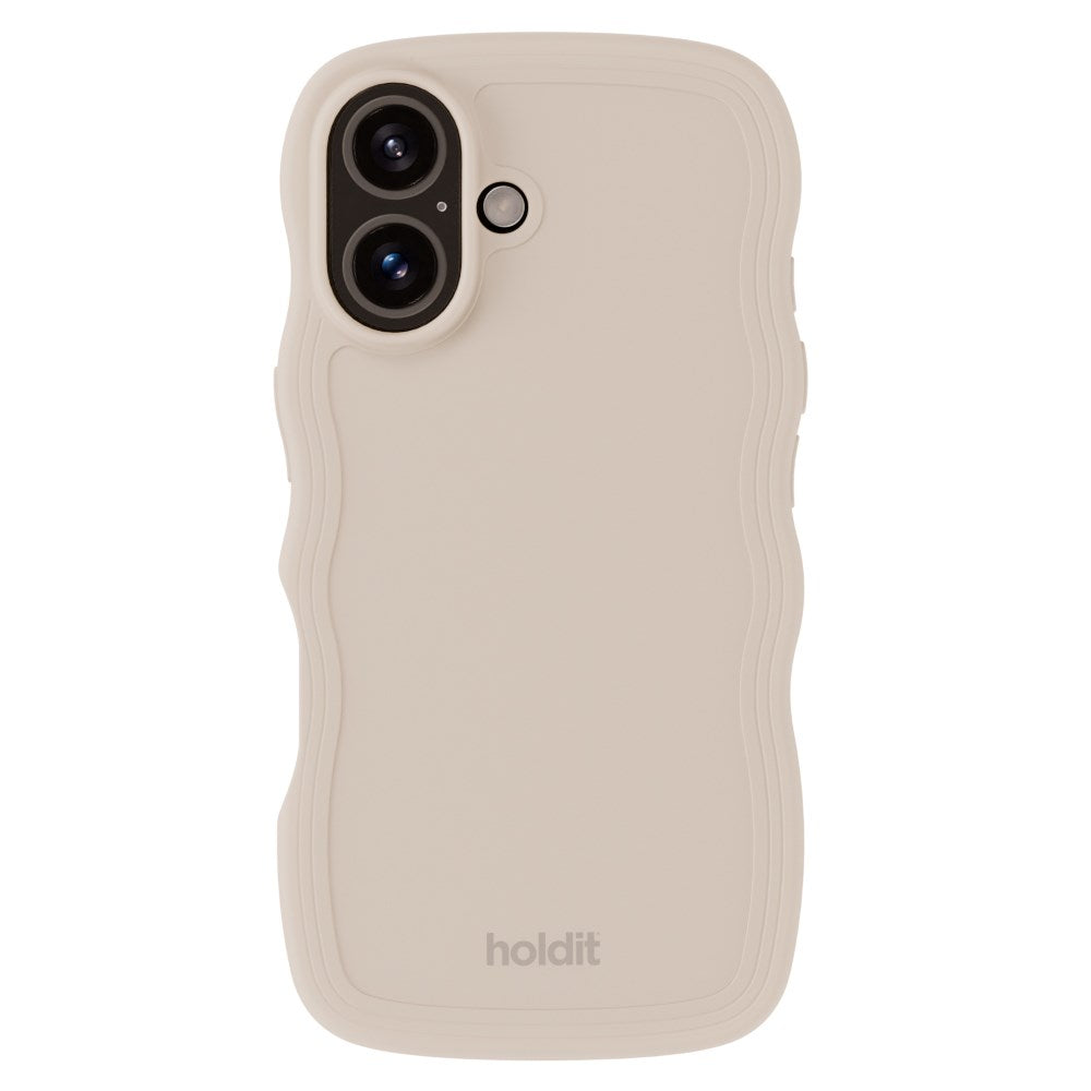 Holdit iPhone 16 Wavy Deksel - Beige