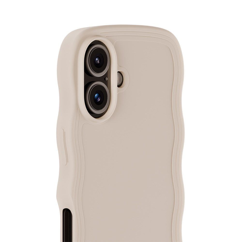 Holdit iPhone 16 Wavy Deksel - Beige