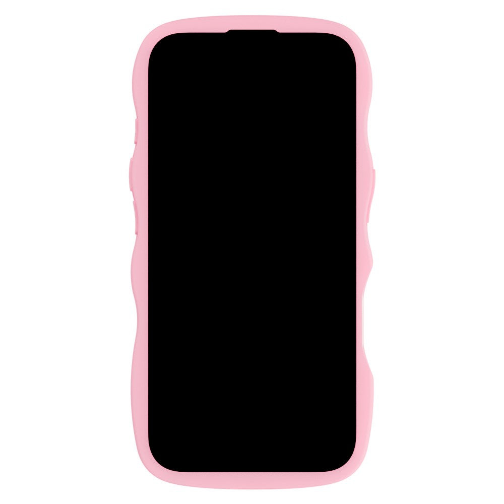 Holdit iPhone 16 Plus Wavy Deksel - Plus Pink/Transparent