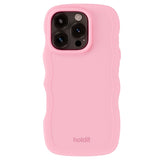 Holdit iPhone 16 Pro Wavy Deksel - Pink