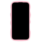 Holdit iPhone 16 Pro Wavy Deksel - Pink / Transparent