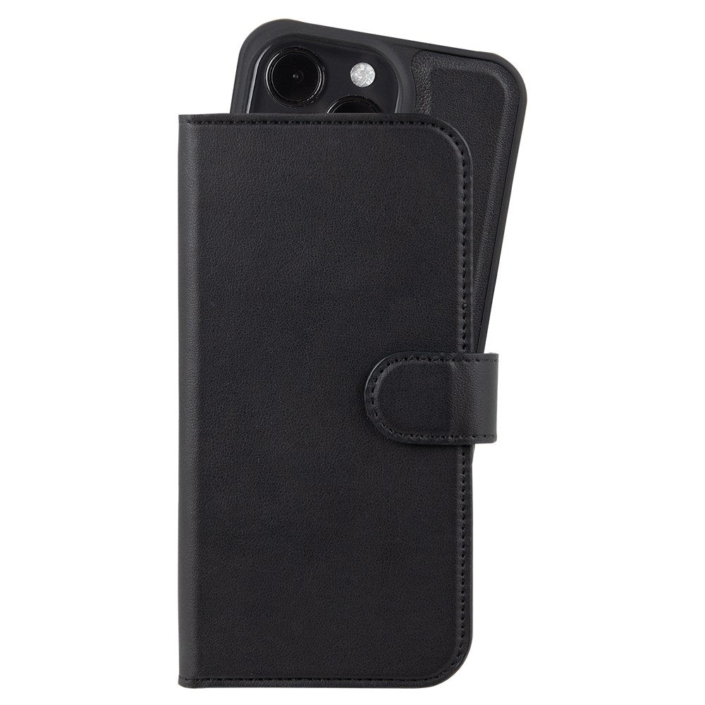 Holdit iPhone 16 Pro Wallet Case Magnet Plus - Flip Deksel - Black