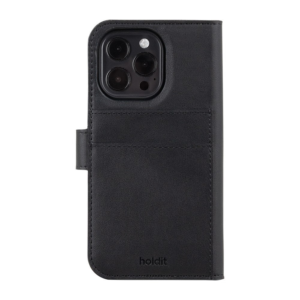 Holdit iPhone 16 Pro Max Wallet Case Magnet Plus - Flip Deksel - Black