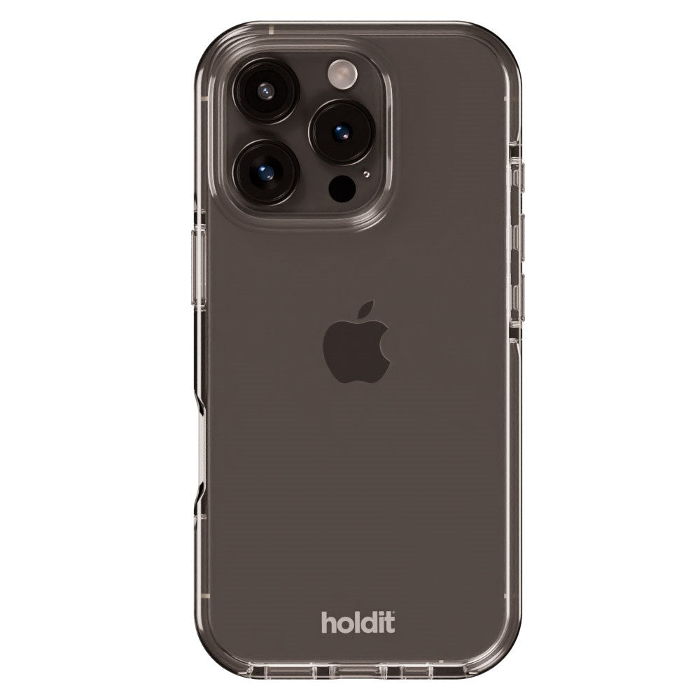 Holdit iPhone 16 Pro Seethru Deksel - White