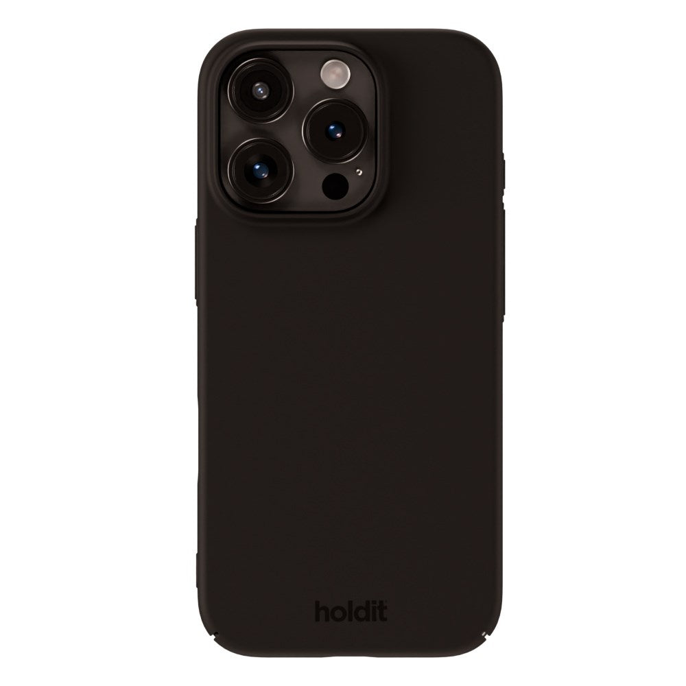 Holdit iPhone 16 Pro Slim Plast Deksel - Black