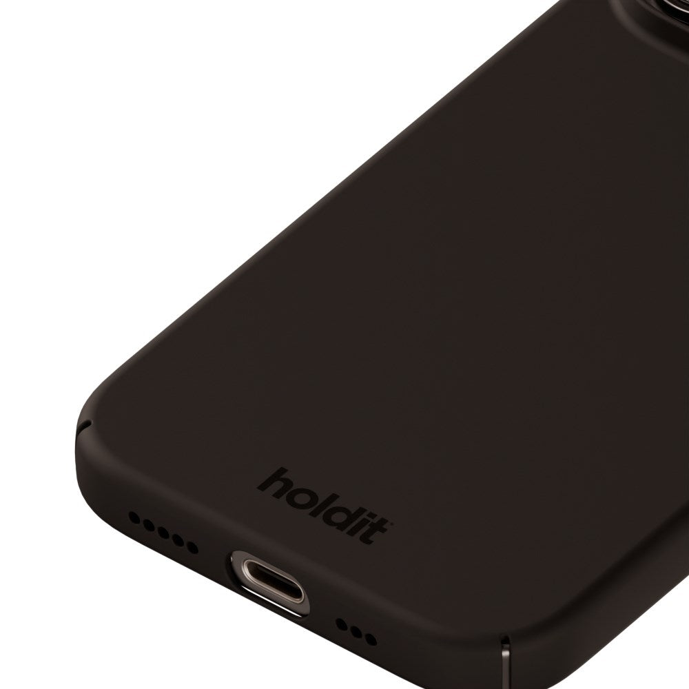 Holdit iPhone 16 Pro Slim Plast Deksel - Black