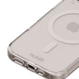 Holdit iPhone 16 Pro MagSafe Deksel - Transparent / White