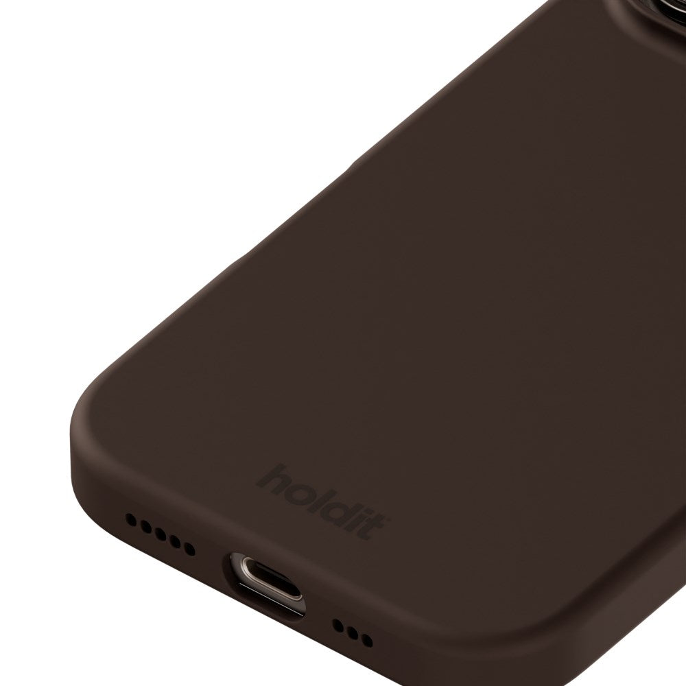 Holdit iPhone 16 Pro Soft Touch Silikon Deksel - Chocolate