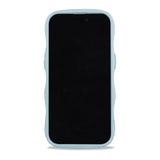 Holdit iPhone 12 / 12 Pro Wavy Deksel - Mineral Blue / Transparent