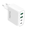 Smartline 100W Vegglader PD (Power Delivery) 2 x USB-C 2 x USB-A - Hvit