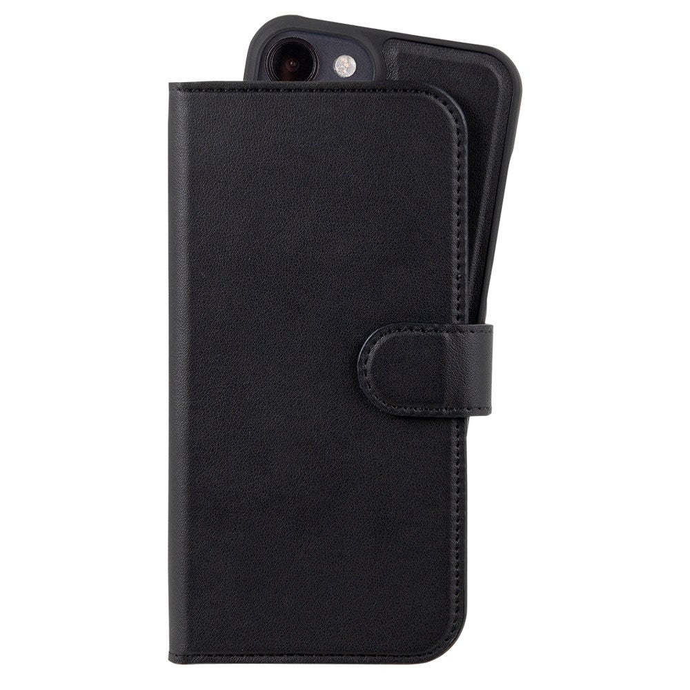 Holdit iPhone 15 Wallet Case MagSafe Plus - Flip Deksel - MagSafe Kompatibel - Black
