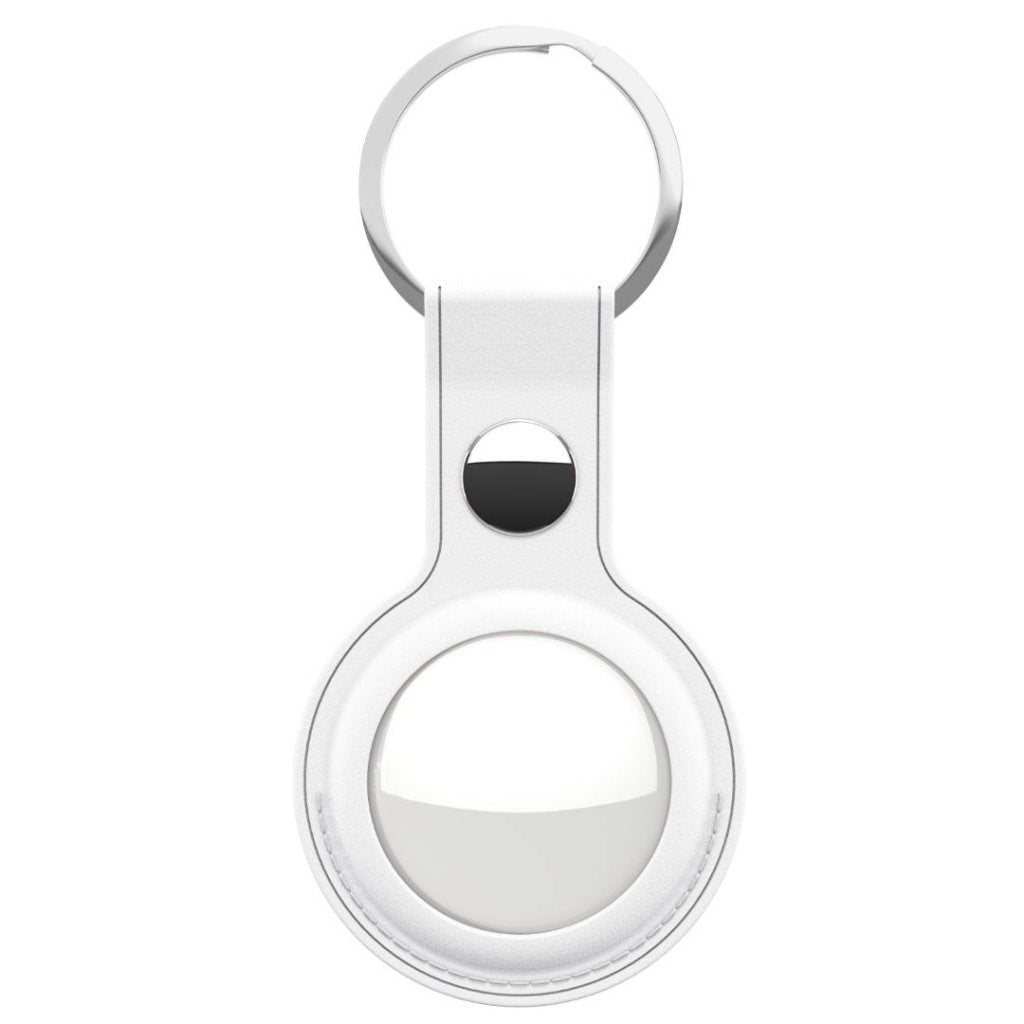 KeyBudz Nøkkelring I Kunstskinn - Snap Ring - 2 Pack - Hvit