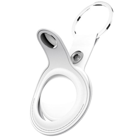 KeyBudz Nøkkelring I Kunstskinn - Snap Ring - 2 Pack - Hvit