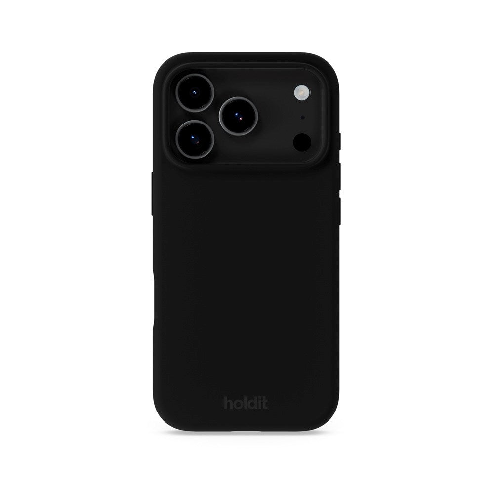 Holdit iPhone 17 Pro Soft Touch Silikon Deksel - Black