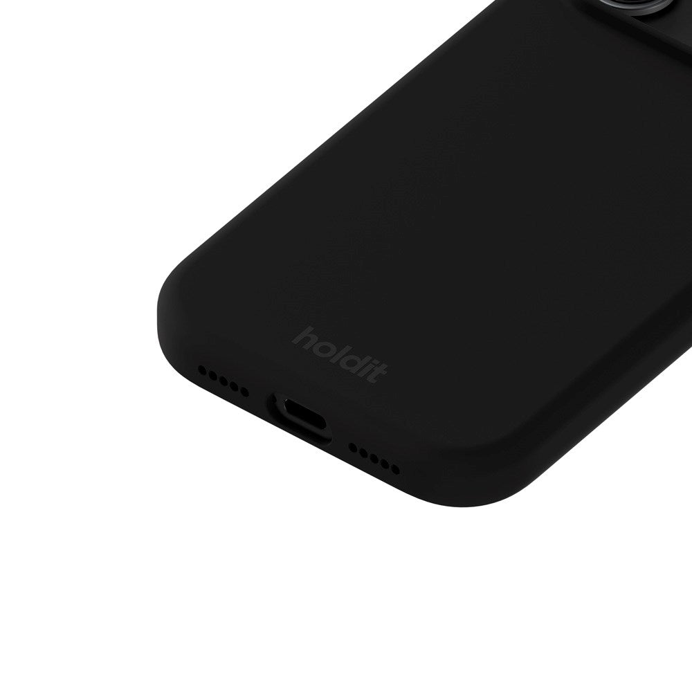 Holdit iPhone 17 Pro Soft Touch Silikon Deksel - Black