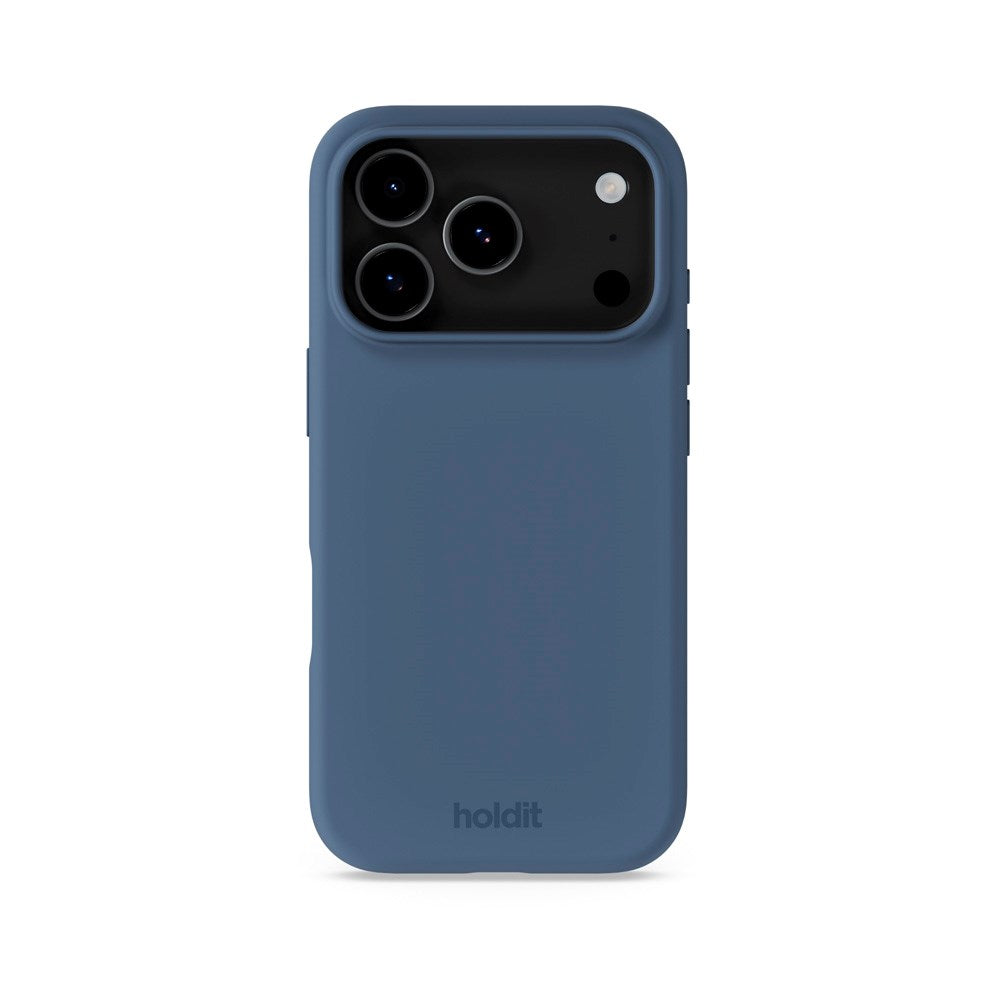 Holdit iPhone 17 Pro Soft Touch Silikon Deksel - Pacific Blue