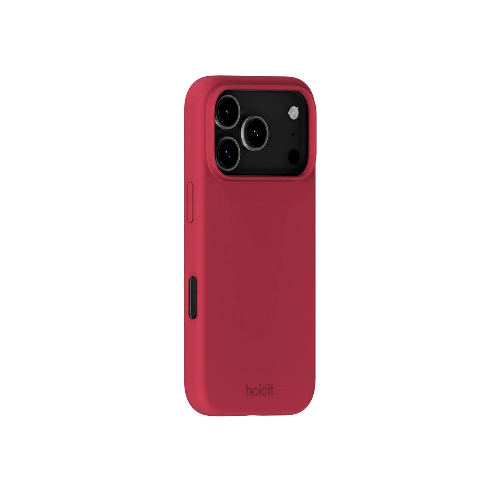 Holdit iPhone 17 Pro Max Soft Touch Silikon Deksel - Red Velvet