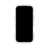 Holdit iPhone 17 Wavy Deksel - Light Beige / Transparent