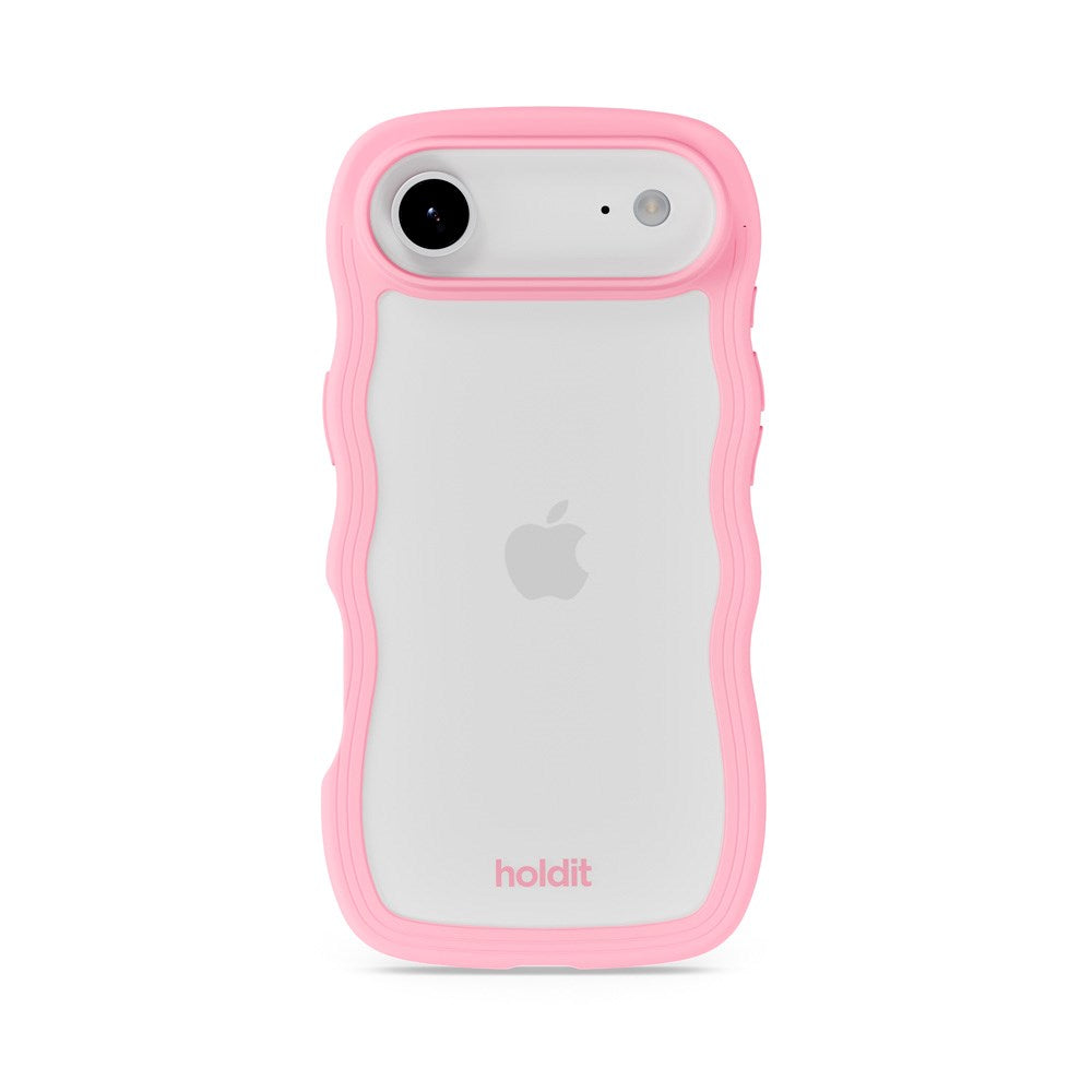 Holdit iPhone Air Wavy Deksel - Pink / Transparent