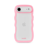 Holdit iPhone Air Wavy Deksel - Pink / Transparent