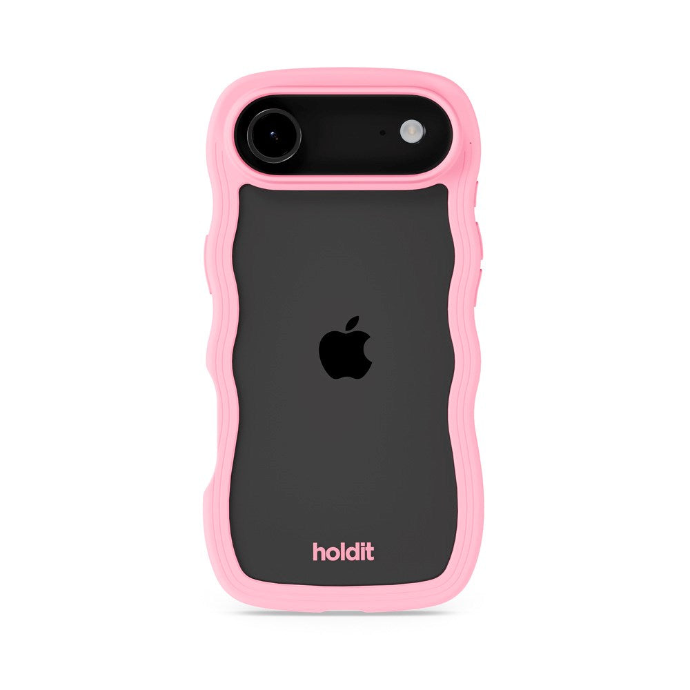 Holdit iPhone Air Wavy Deksel - Pink / Transparent