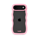 Holdit iPhone Air Wavy Deksel - Pink / Transparent