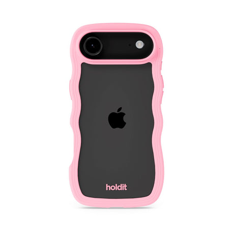 Holdit iPhone Air Wavy Deksel - Pink / Transparent