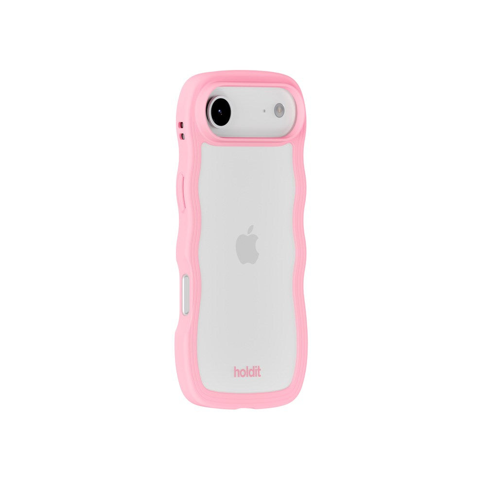 Holdit iPhone Air Wavy Deksel - Pink / Transparent