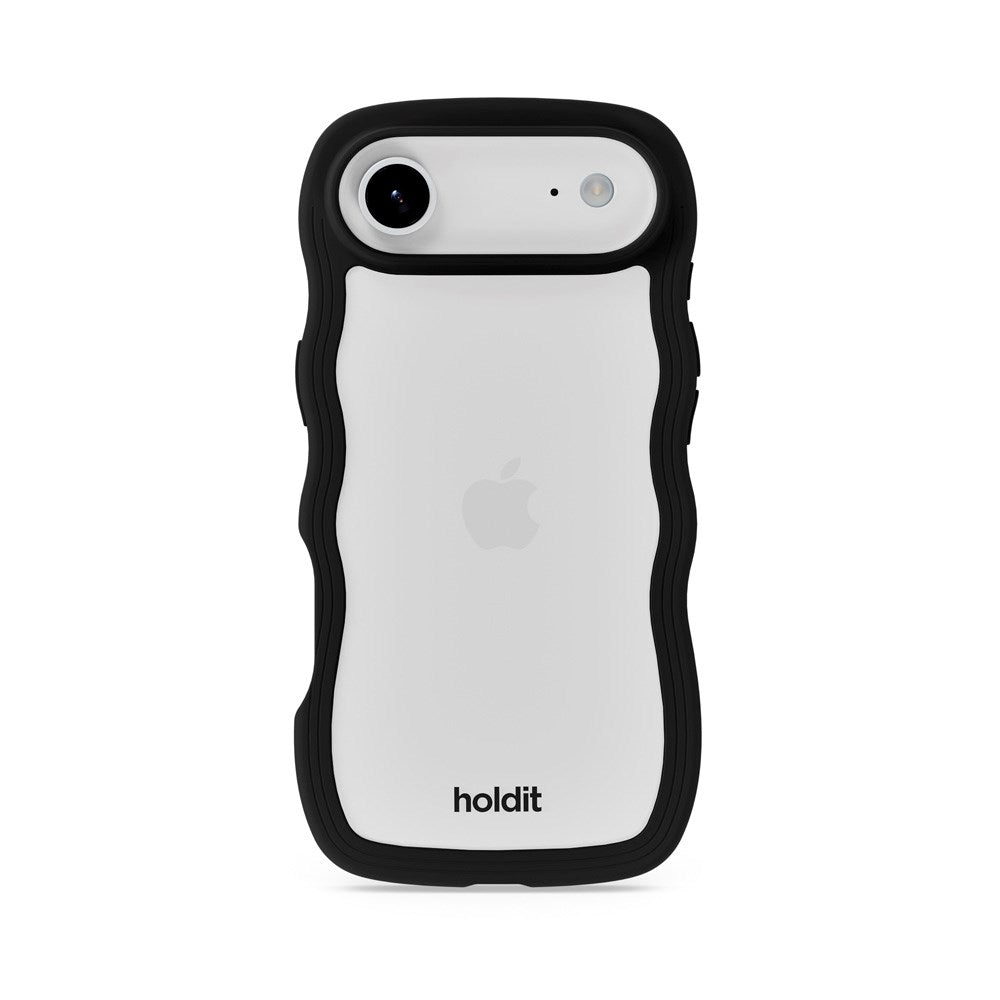 Holdit iPhone Air Wavy Deksel - Black / Transparent