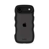 Holdit iPhone Air Wavy Deksel - Black / Transparent