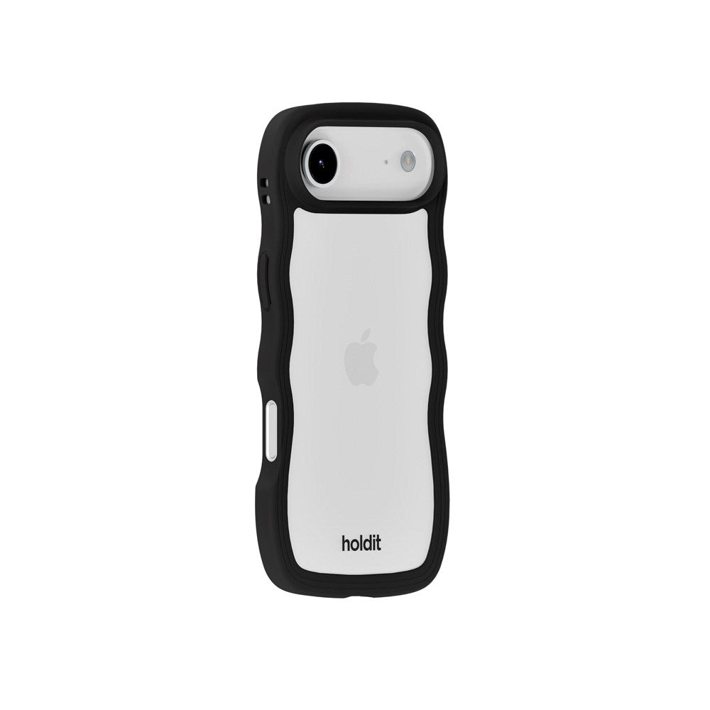 Holdit iPhone Air Wavy Deksel - Black / Transparent