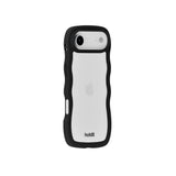 Holdit iPhone Air Wavy Deksel - Black / Transparent