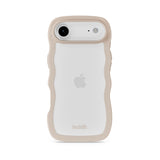 Holdit iPhone Air Wavy Deksel - Light Beige / Transparent