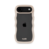 Holdit iPhone Air Wavy Deksel - Light Beige / Transparent