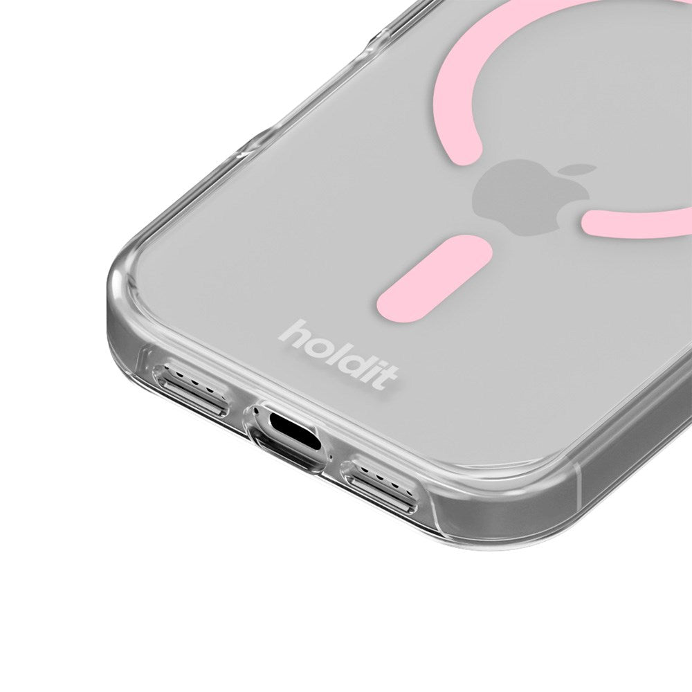 Holdit iPhone 17 Pro Max MagSafe Case - Transparent / Pink
