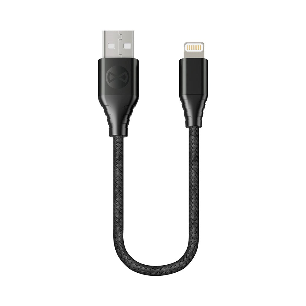 Forever USB-A til Lightning Kabel 12W - 0.2m - Svart