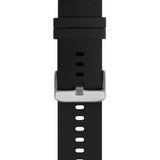 Universal Holdit Silikon Klokkerem med Metallspenne (20mm) - Svart