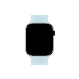 Apple Watch (38/40/SE/41/42mm) Holdit Silicone Magnet Klokkerem - Grå / Blå