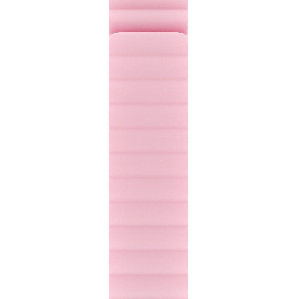 Apple Watch (38/40/SE/41/42mm) Holdit Silicone Magnet Klokkerem - Rosa / Beige