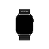Apple Watch (42/44/SE/45/46/49mm) Holdit Silicone Magnet Klokkerem - Svart / Grå