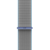 Apple Watch (38/40/SE/41/42mm) Holdit Nylon Klokkerem med Borrelås - Grå / Blå