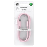 Smartline (60W) USB-C til USB-C Braidy Kabel 2m - Rosa