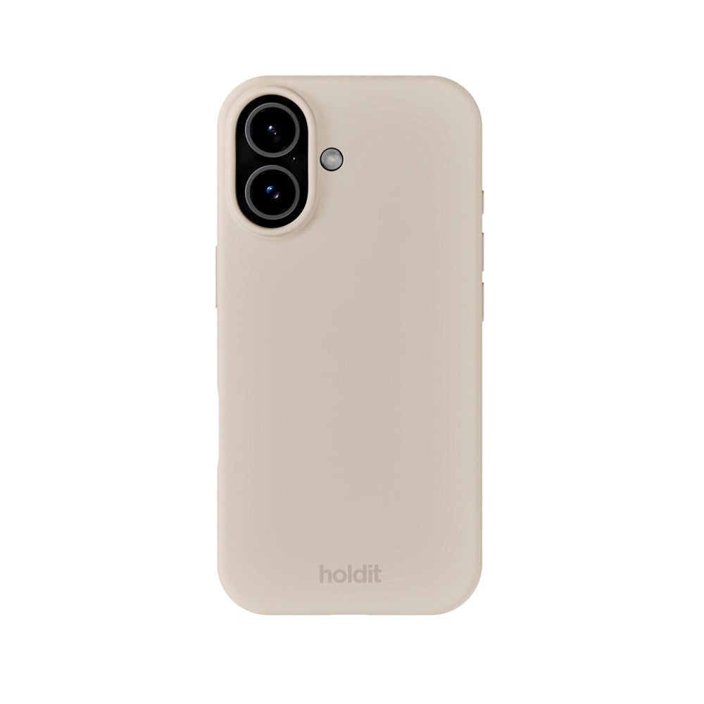Holdit iPhone 17 Soft Touch Silikon Deksel - Light Beige