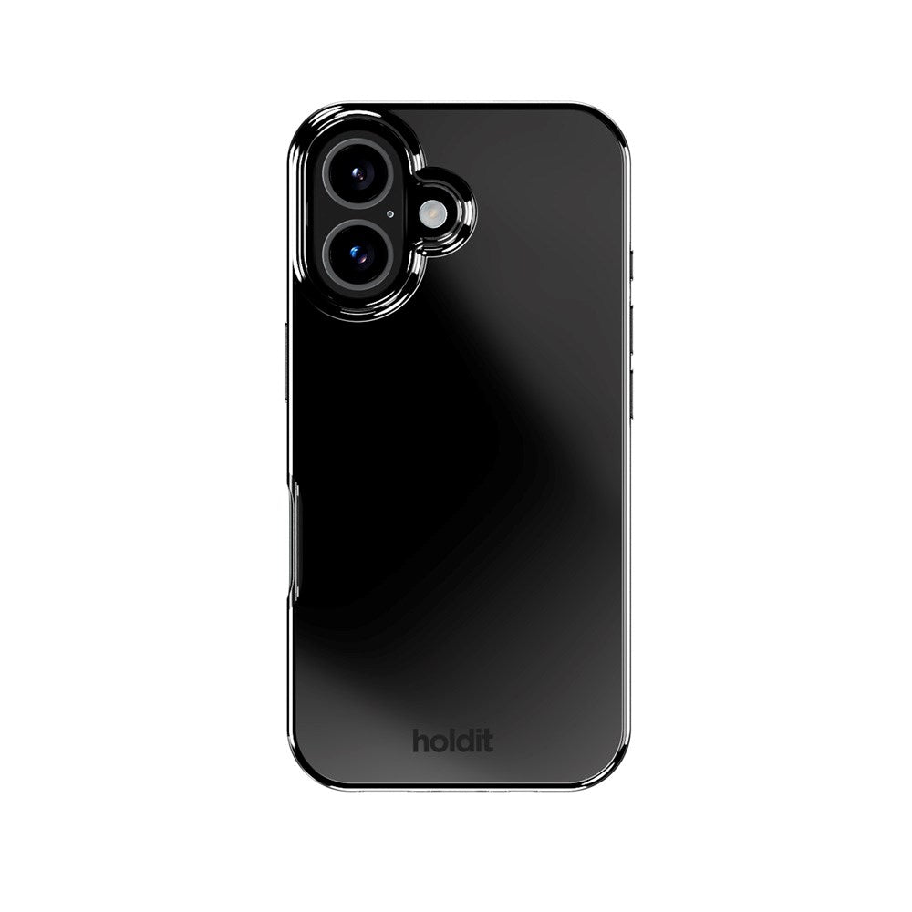 Holdit iPhone 16 Mirror Deksel - MagSafe Kompatibel - Svart