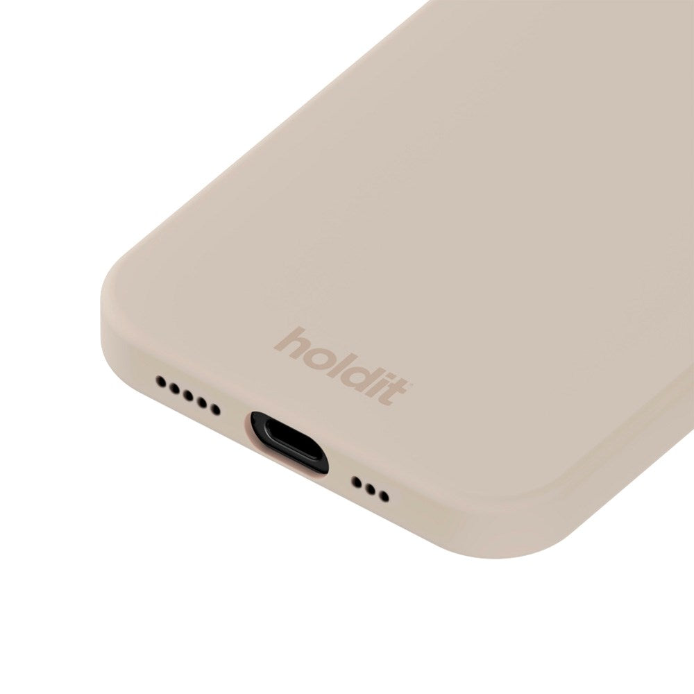 Holdit iPhone 17e / 16e Soft Touch Silikon Deksel - Light Beige