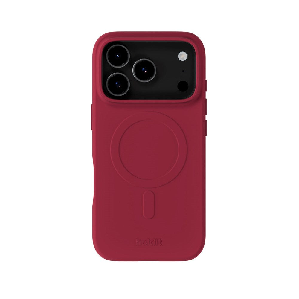 Holdit iPhone 17 Pro Soft MagSafe Case - Red Velvet
